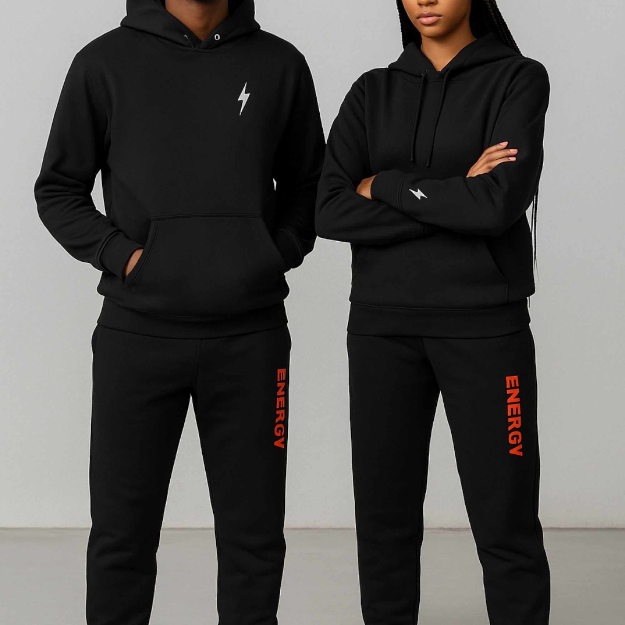 Adrian Daniel 'Exclusive'– “Match My Energy” Three- Panel Hoodie
